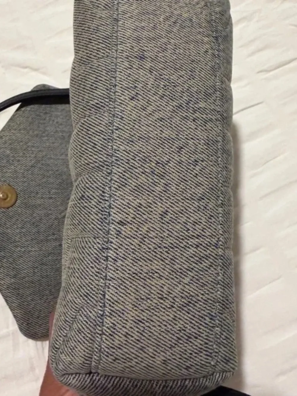 YSL Denim Chevron Bag